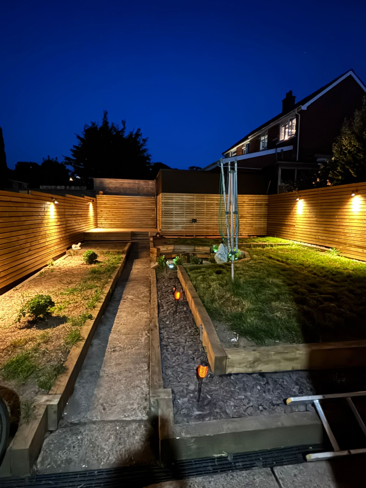 Garden after