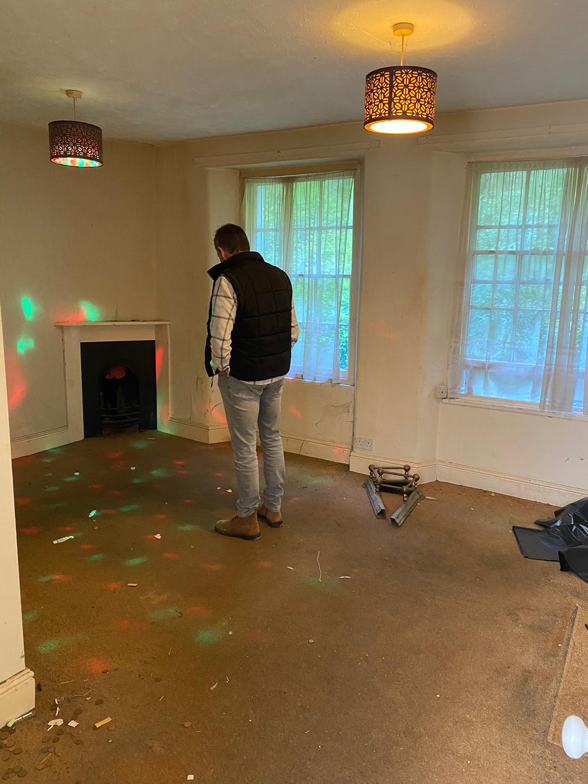 Living room before