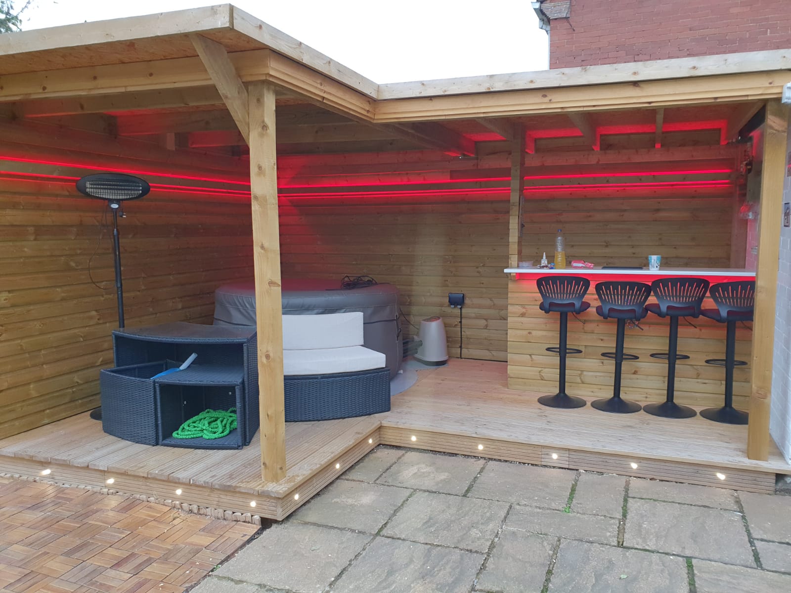 Bar area build